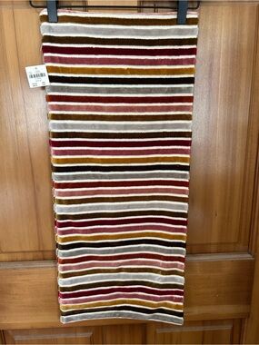 NWT Anthropologie Velvet Stripe Pillow Cover, 12” x 27”